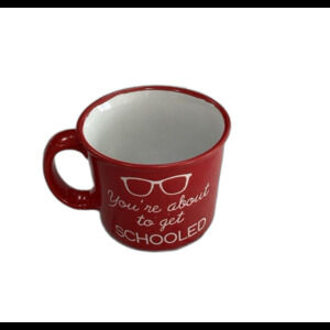 “You’re About To Get Schooled”  Graphic Ceramic Mug. 16oz. LNWOT